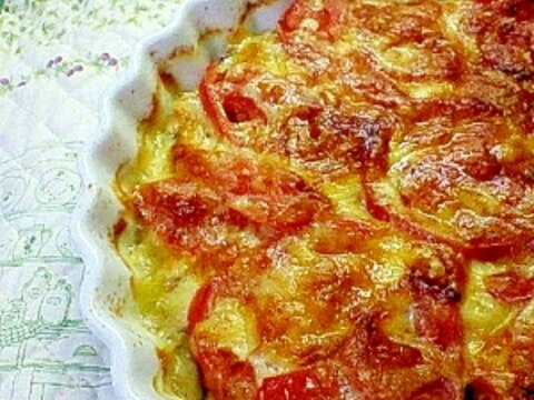 トマト＋なす＋ジャガイモ＋シーチキン＝オーブン焼き